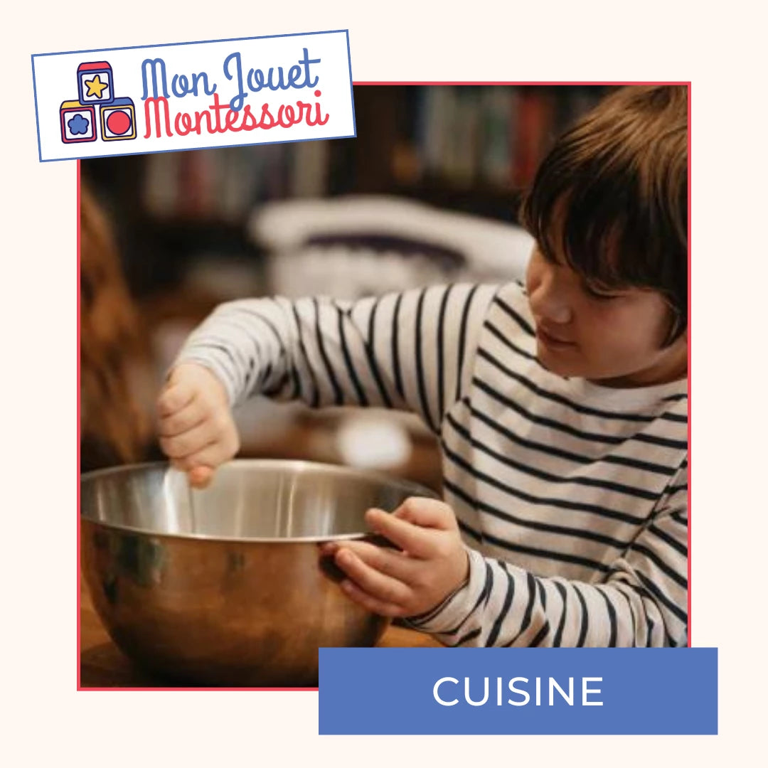 Activités Montessori en cuisine & outils adaptés aux enfants 