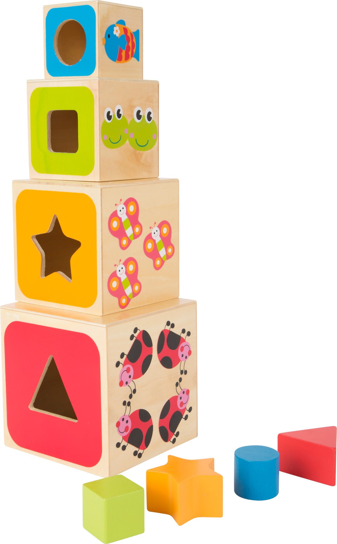 Cubes empilables ABC en bois bébé Small Foot alphabet