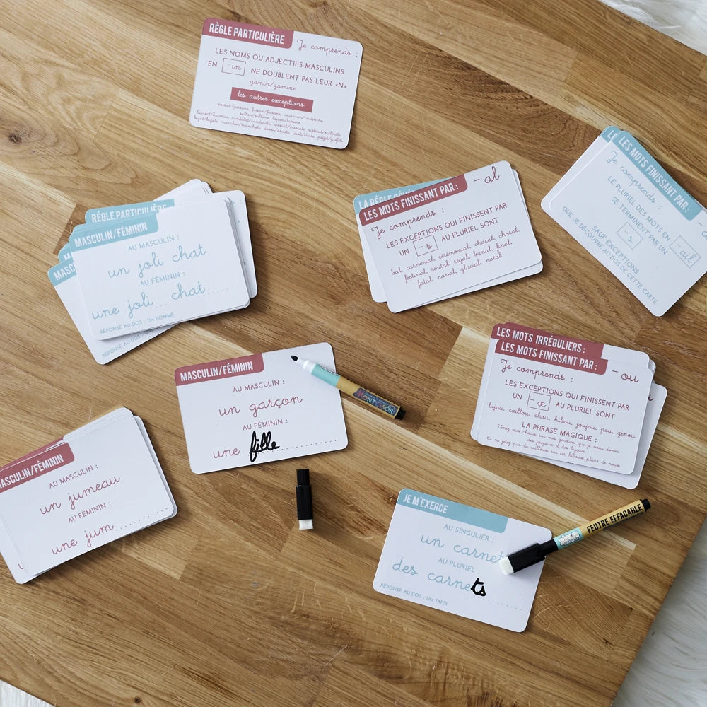 Cartes Éducatives — Je Comprends la Grammaire Montessori
