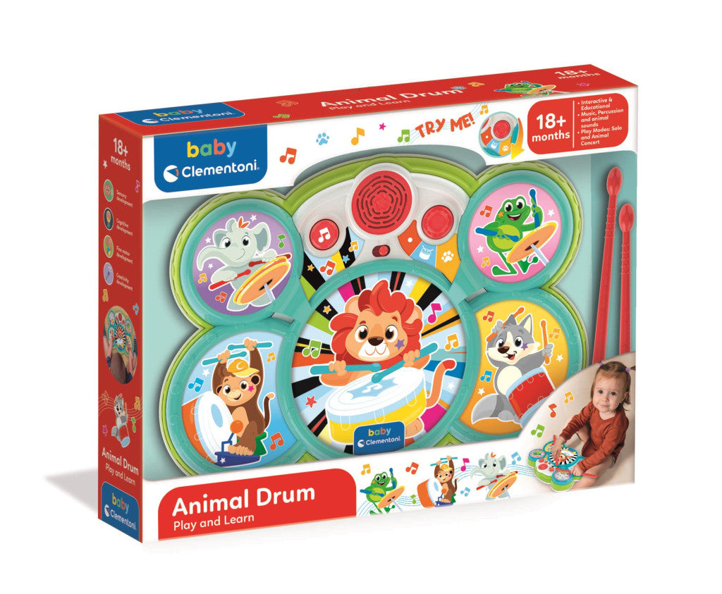 Kit batterie bébé animaux colorés Clementoni