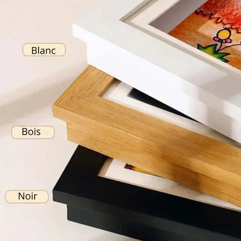 Cadre pour les dessins de vos enfants - ouverture magnétique et réserve de dessin avec élastique - Mon Jouet Montessori