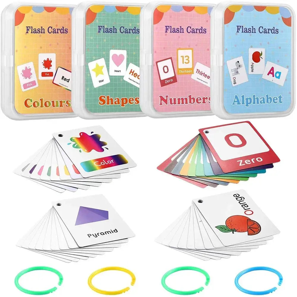 Cartes Éducatives en Anglais pour Enfants - Set de Cartes d'Apprentissage Cognitif - Mon Jouet Montessori