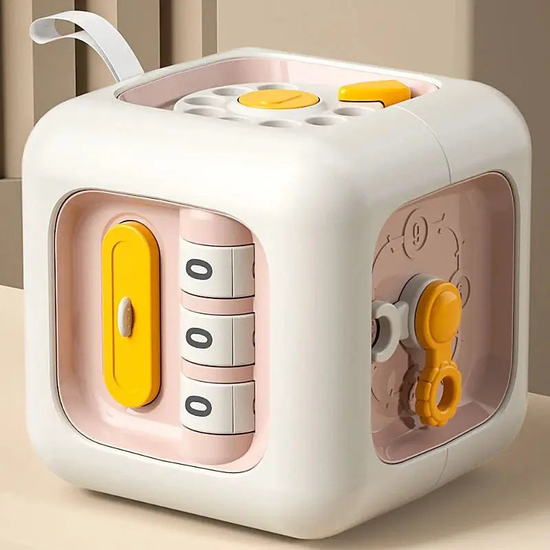 Cube Sensoriel Montessori 6 - en - 1 - Jouet Éducatif Multifonction pour Bébé et Jeune Enfant - Mon Jouet Montessori