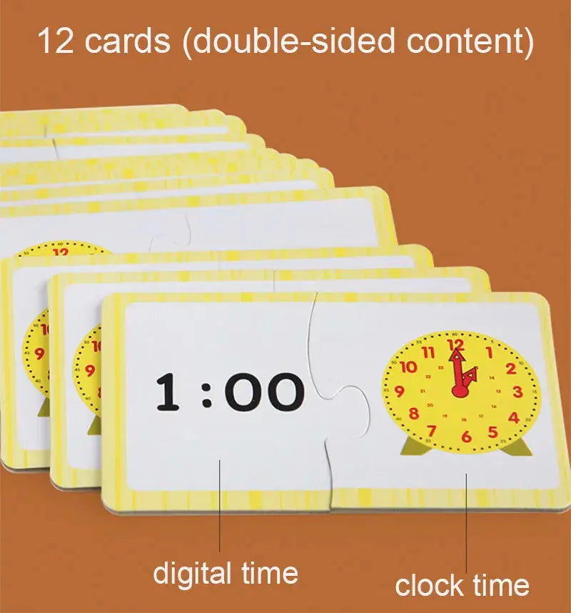 Horloge Éducative Montessori – Apprentissage du Temps pour Enfants | Jouet Pédagogique Ludique - Mon Jouet Montessori