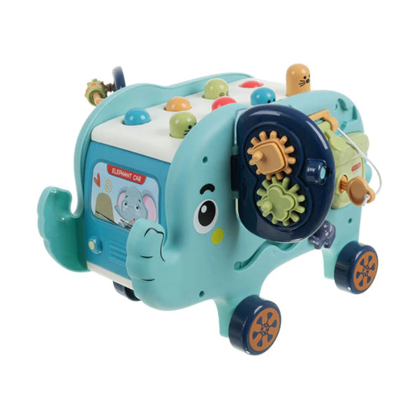 Jouet éléphant bébé interactif avec marteau