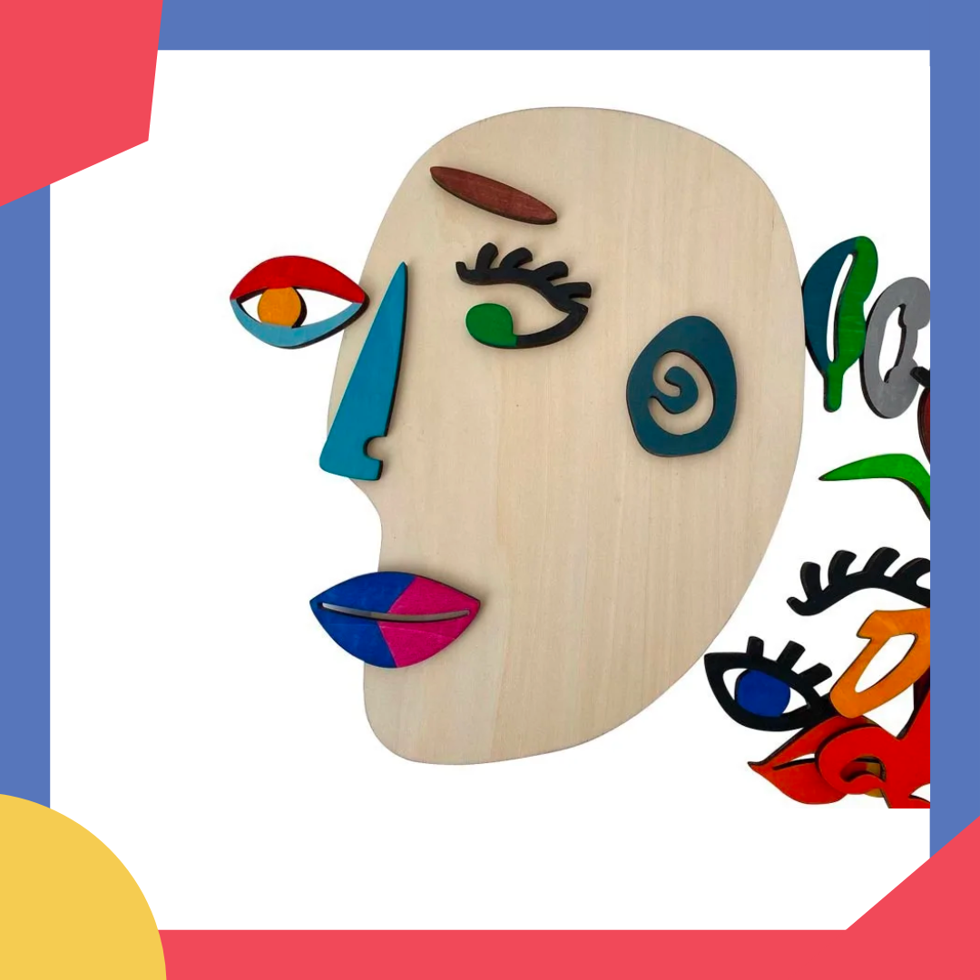 Puzzle visage artistique pour enfants