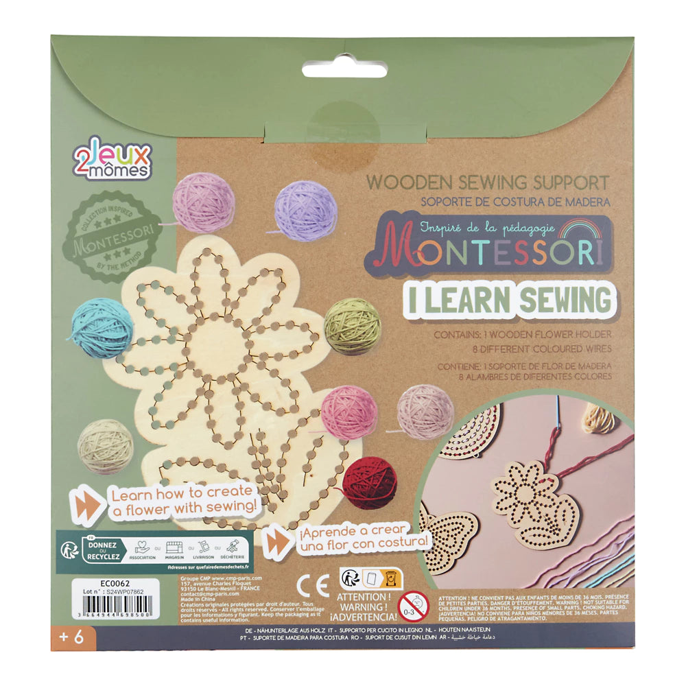 Kit de Couture Montessori Enfant — Jeu Je Comprends la Couture en Bois