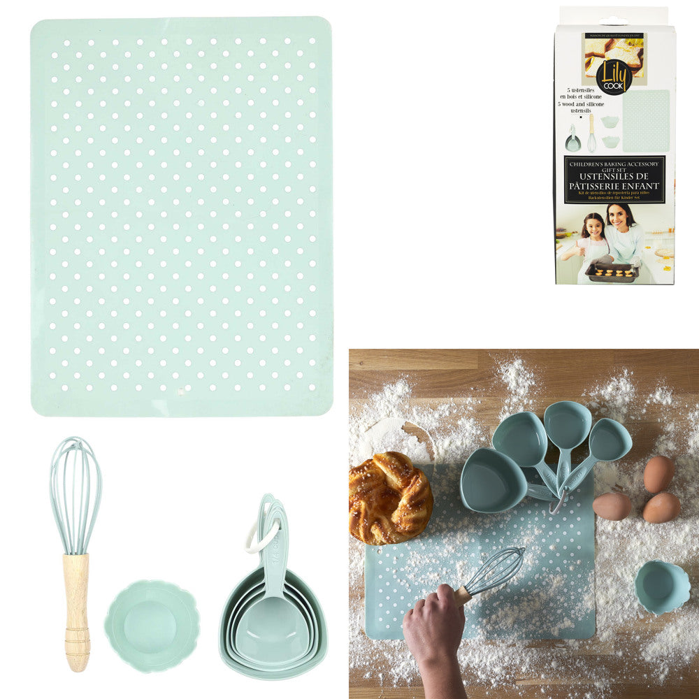 Coffret 5 ustensiles de pâtisserie pour enfant Lily Cook