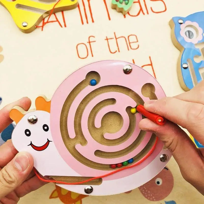 Labyrinthe en Bois Animaux - Mon Jouet Montessori