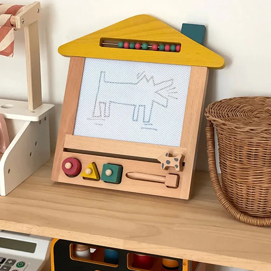 Planche à dessin magnétique Montessori pour enfants, jouets d'apprentissage de la peinture, éducation précoce des garçons et des filles - Mon Jouet Montessori