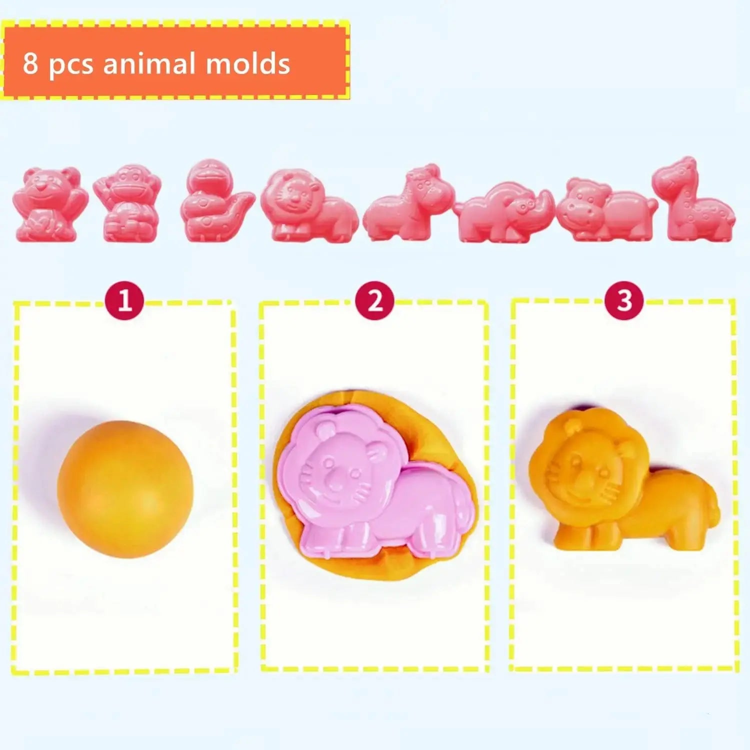Set Pâte à Modeler Dinosaures et Animaux – Activité Créative pour Enfants - Mon Jouet Montessori