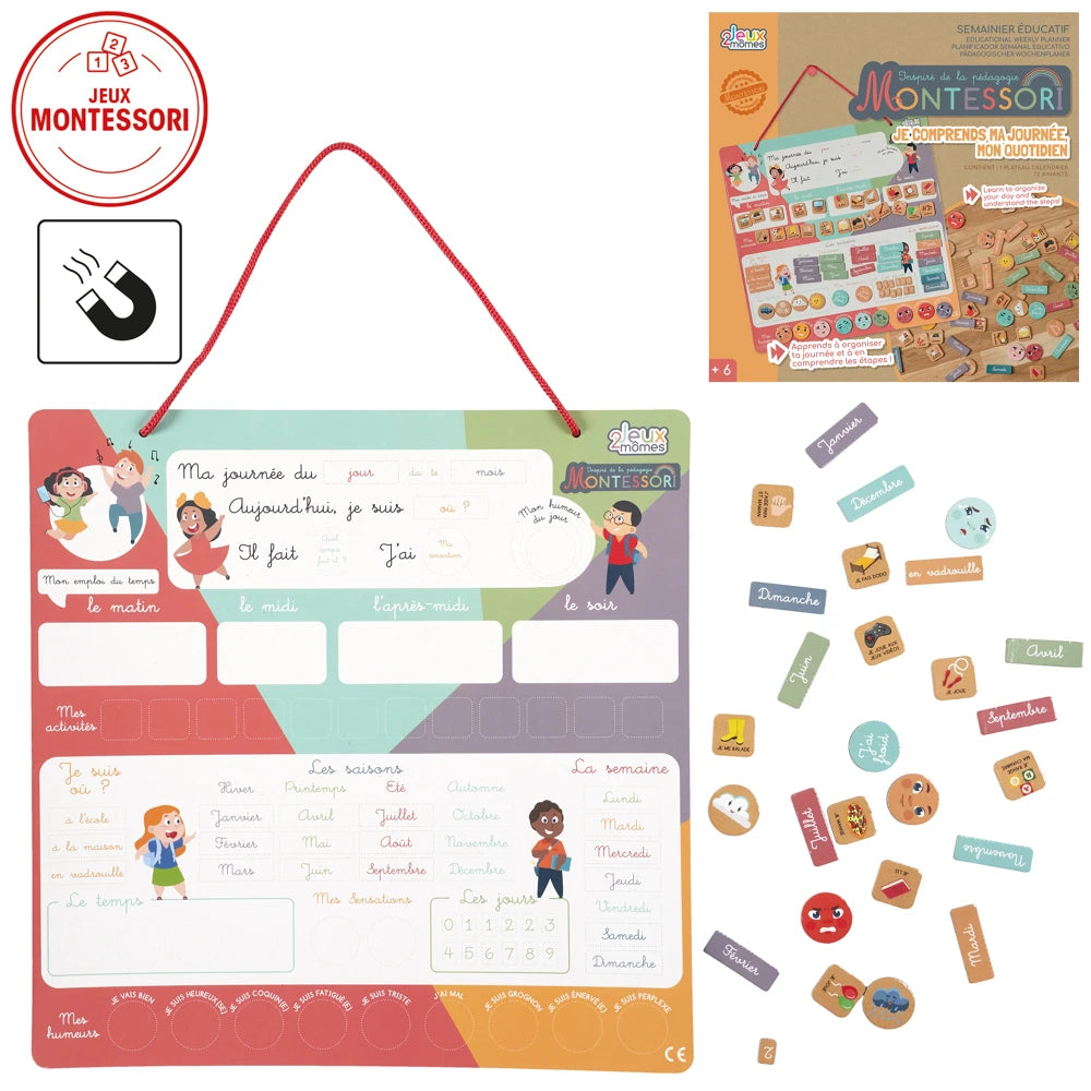 Semainier Enfant — Jeu Je Comprends Ma Journée Montessori