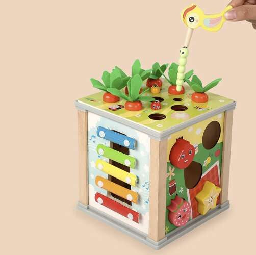 Boîte à formes Montessori en bois – photo 2