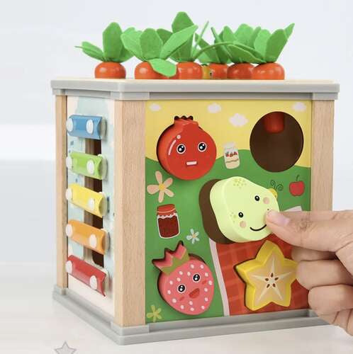 Boîte à formes Montessori en bois – photo 3