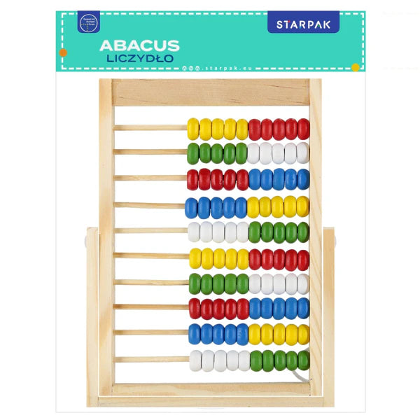Boulier scolaire en bois sur pied – 100 perles