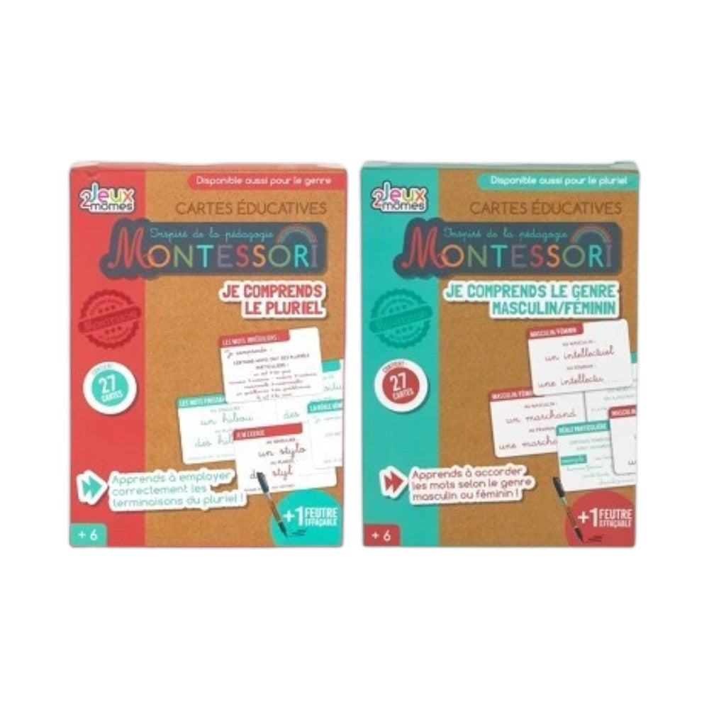 Cartes Éducatives — Je Comprends la Grammaire Montessori