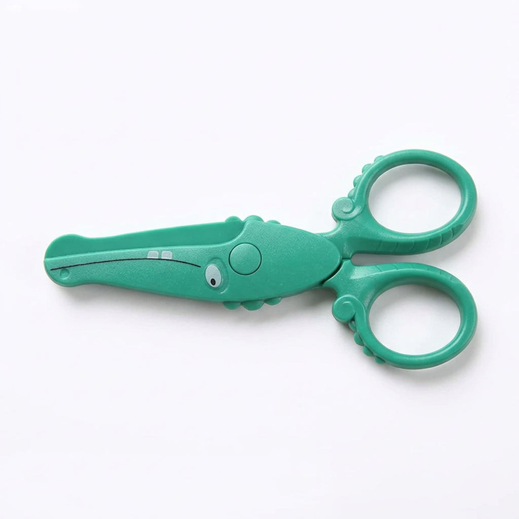 Ciseaux pour enfants crocodile vert – photo 2