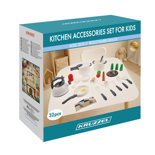 Dînette enfant ustensiles de cuisine 32 pièces – photo 4