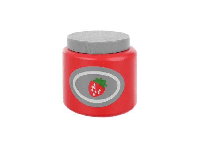 Pot de confiture en bois de la dînette petit-déjeuner