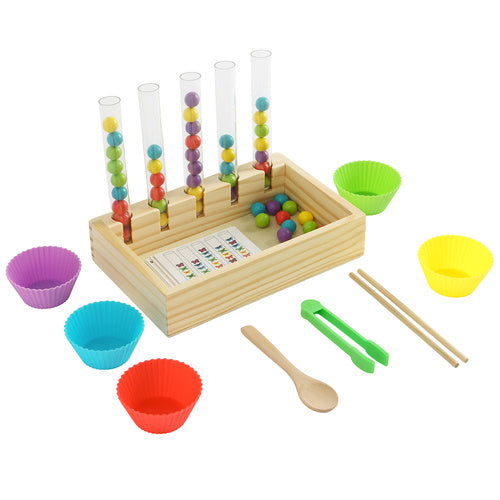 Jeu de tri Montessori en bois – photo 2