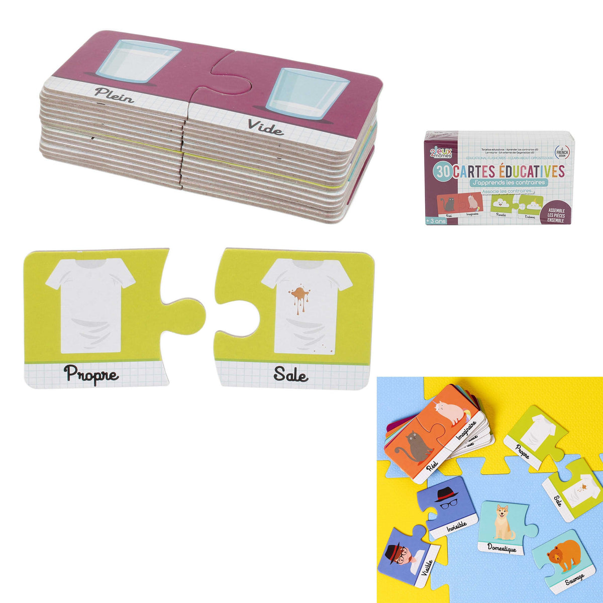 Jeu des contraires 30 cartes