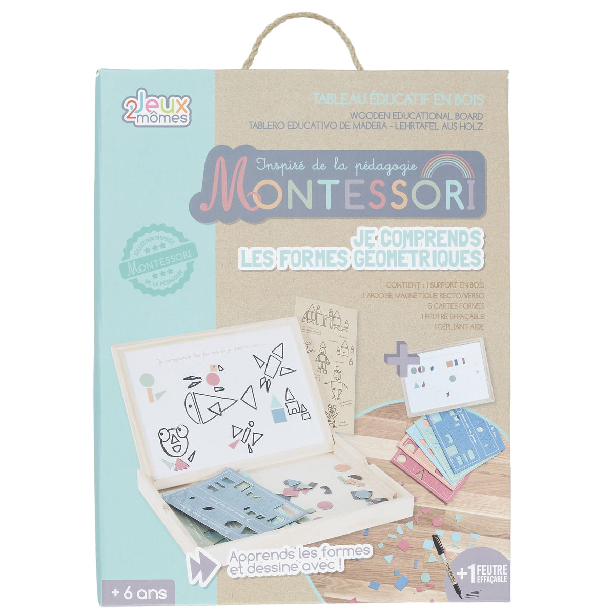 Plateau Montessori formes en bois – photo 2
