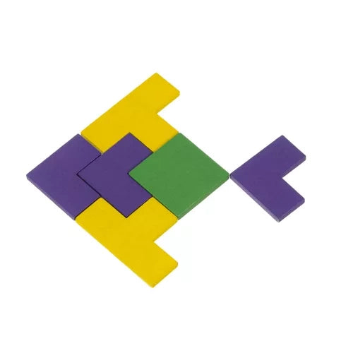 Puzzle Tetris en bois 40 blocs – photo 4