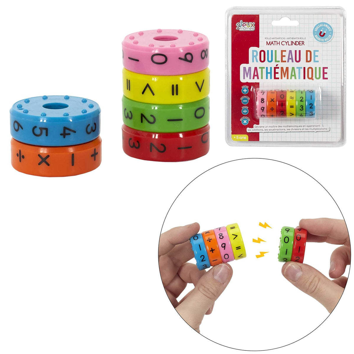 Rouleau mathématique magnétique enfant