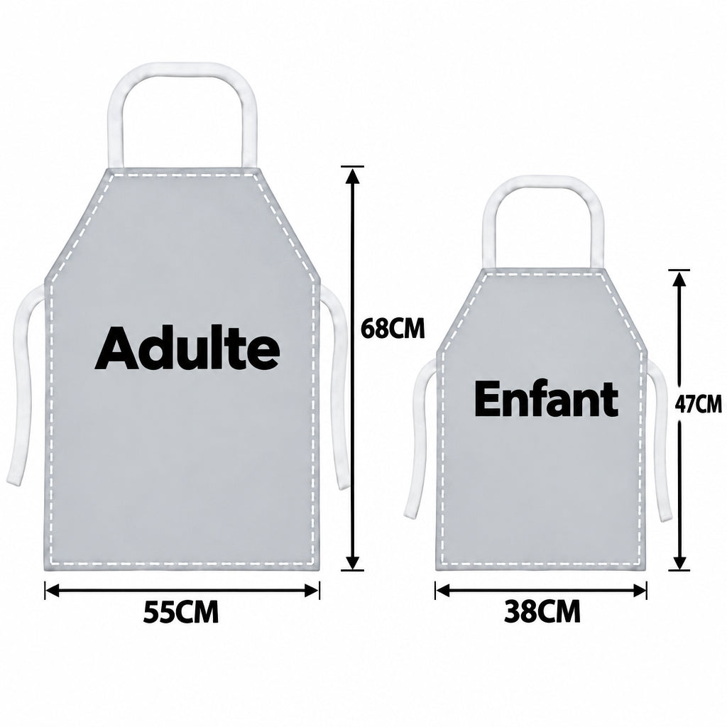 Tablier enfant motif fruits – détail