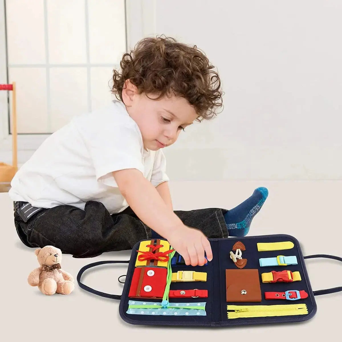 Jeux-Montessori-Busy-Board-Stimulez-l-apprentissage-de-l-Enfant Mon Jouet Montessori