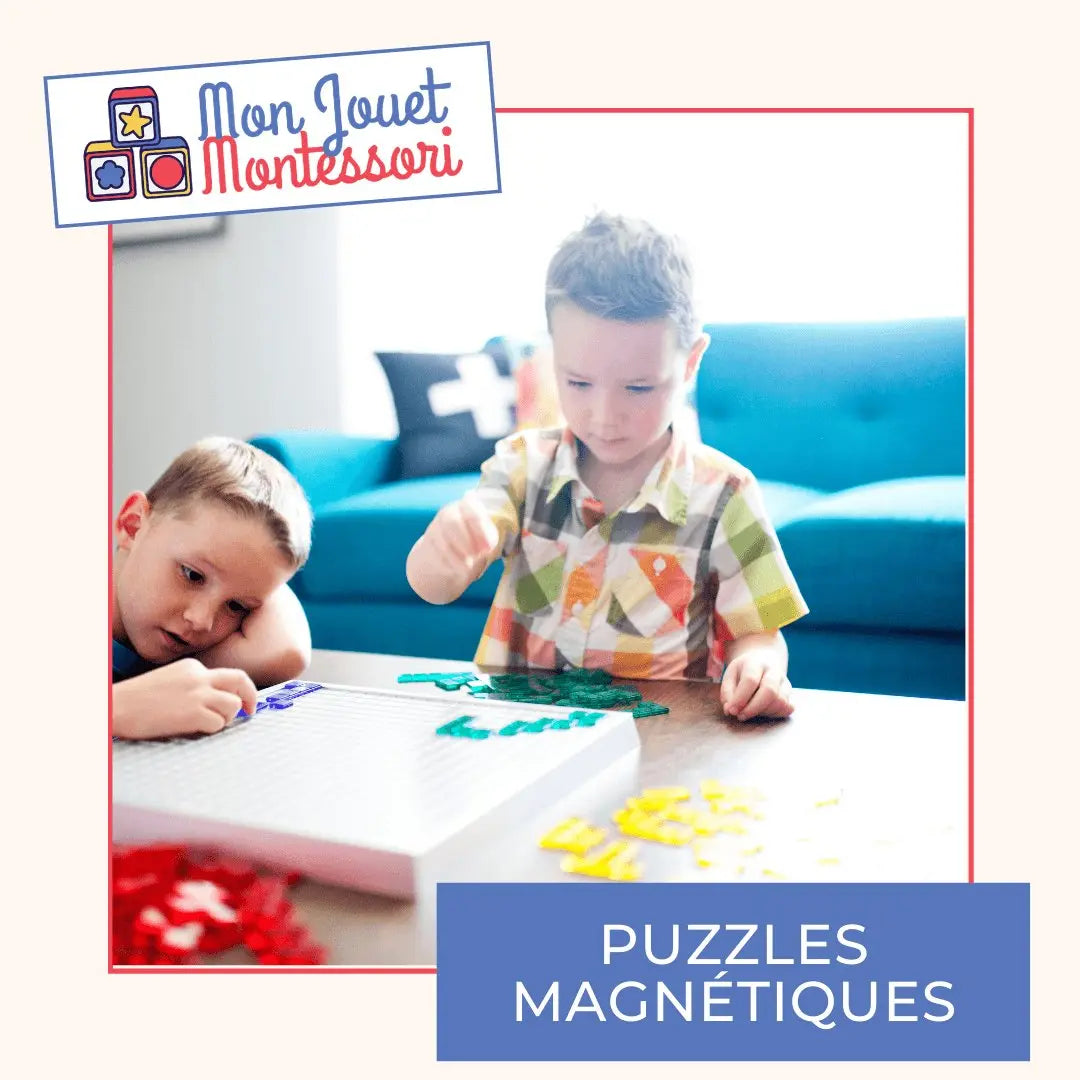Maison Julia Jeu Tangram Magnétique – 7 Pièces – Livret Modèles – Motricité Fine Logique – Voyage – Cadeau 3-10 Ans