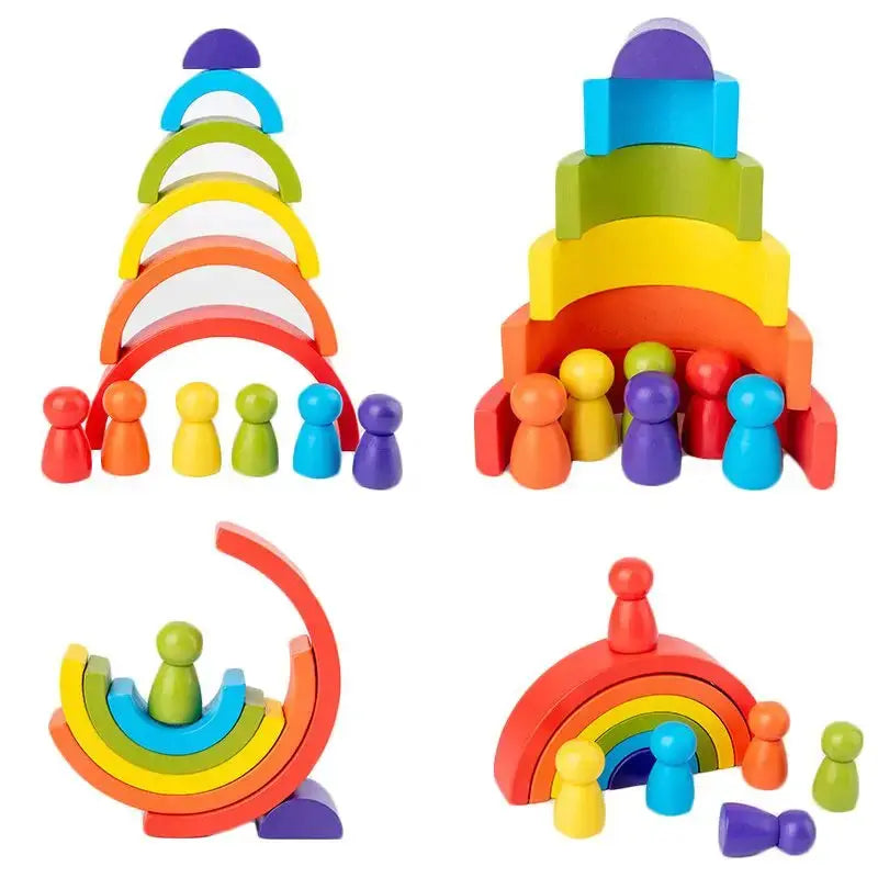 Arc-en-ciel en Bois pour enfants -  Mon Jouet Montessori