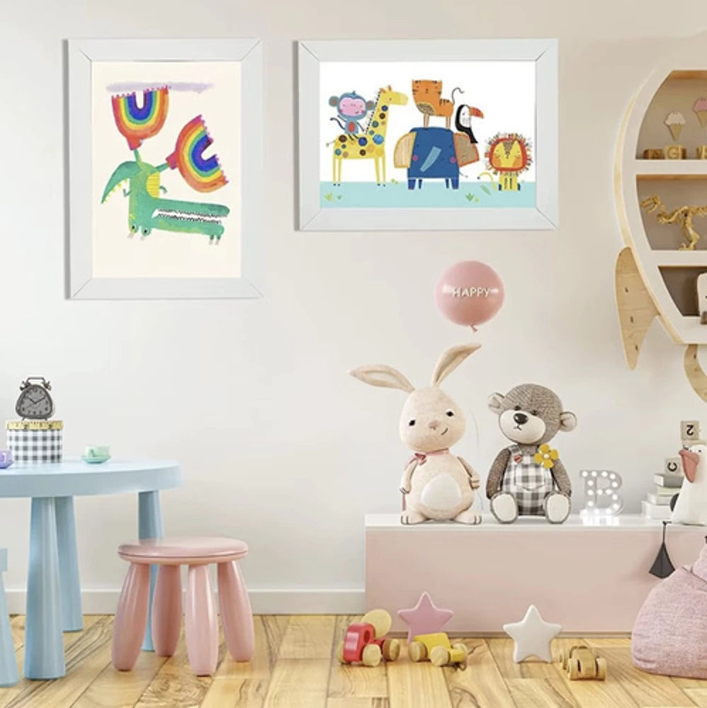Cadre pour les dessins de vos enfants - ouverture magnétique et réserve de dessin avec élastique