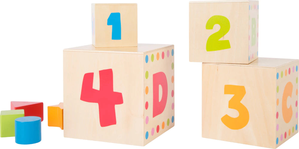 Cubes Empilables ABC en Bois — Apprendre l'Alphabet Bébé 12 mois Small Foot