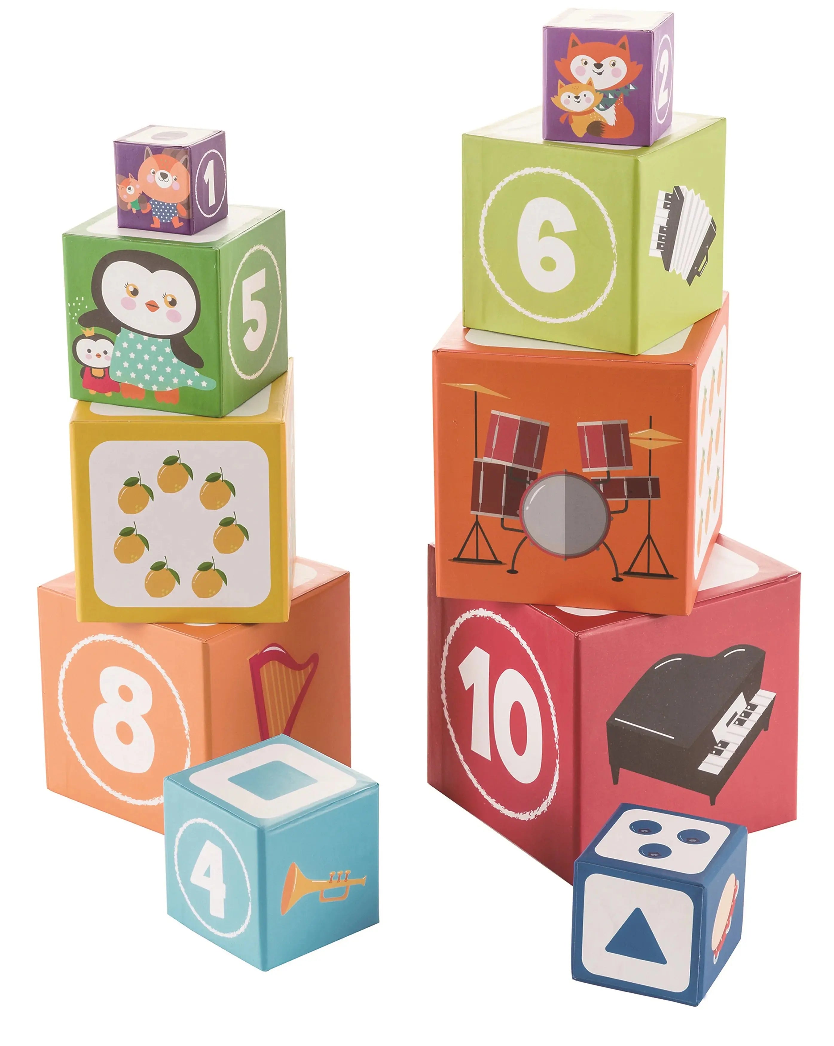 Cubes Empilables en Carton - Jeu Éducatif et Ludique pour Enfants -  Mon Jouet Montessori