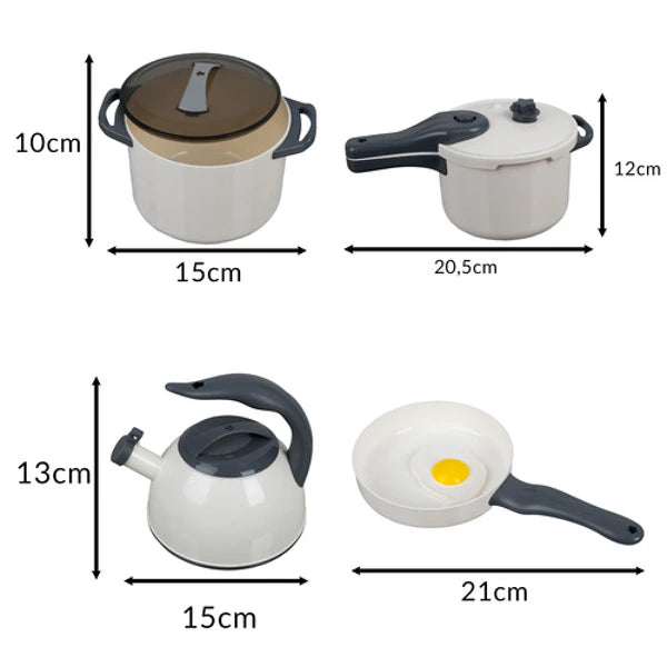 Dînette enfant – set d'ustensiles de cuisine 32 pièces