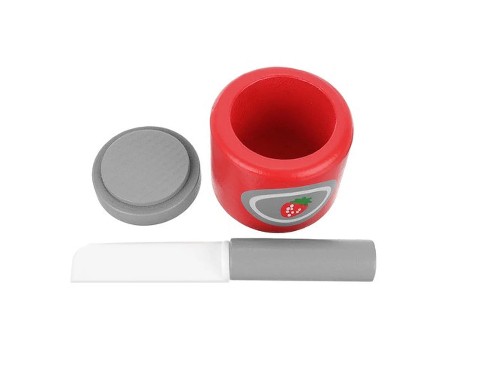 Grille-pain en bois jouet – Dînette petit-déjeuner 8 pièces