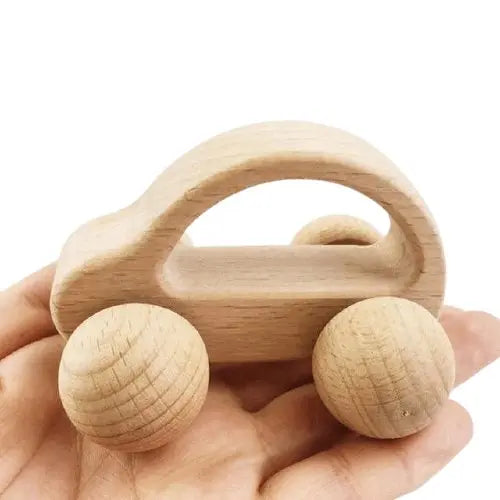 Hochet Voiture en Bois - Mon Jouet Montessori