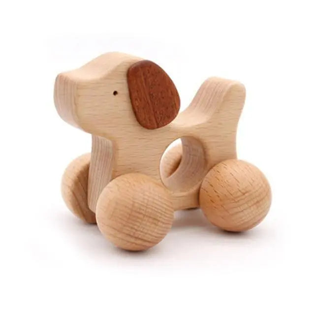 Hochet en Bois à Roulette - Mon Jouet Montessori