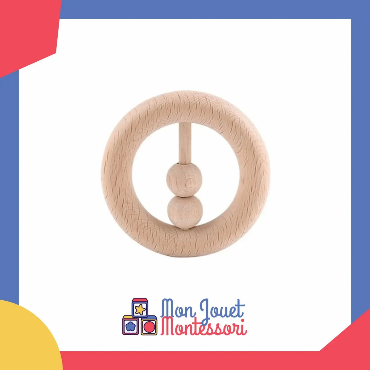 Hochet en bois Simple - Mon Jouet Montessori