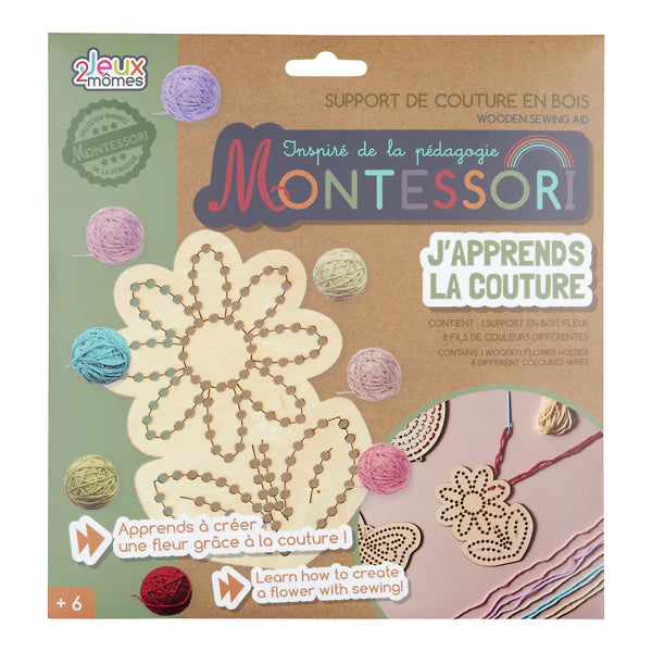 Kit de Couture Montessori Enfant — Jeu Je Comprends la Couture en Bois