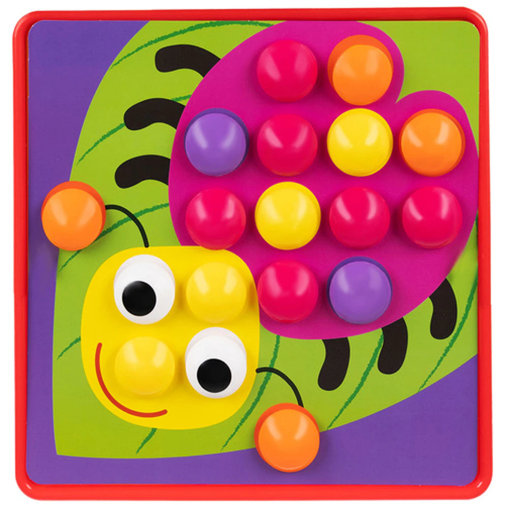 Puzzle bouton éducatif – Jeu mosaïque Montessori pour enfant