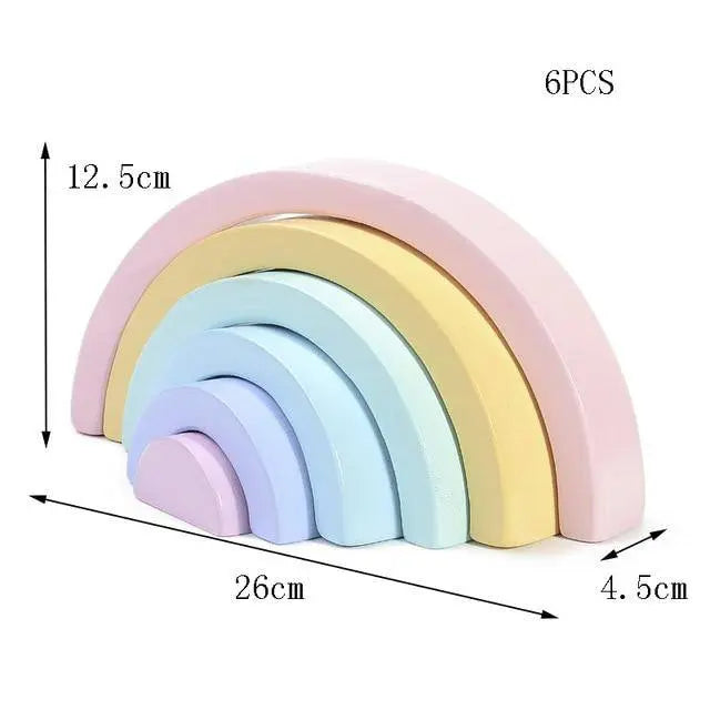 Arc - en - ciel Pastel - Mon Jouet Montessori