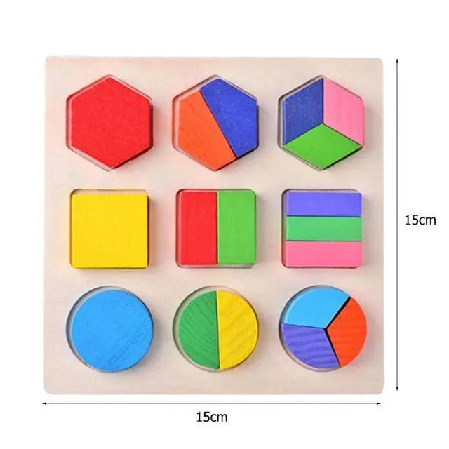 Puzzle Géometrique Formes 3D - Mon Jouet Montessori