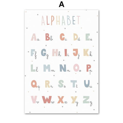 Posters d'apprentissage décoratifs Alphabet - Mon Jouet Montessori