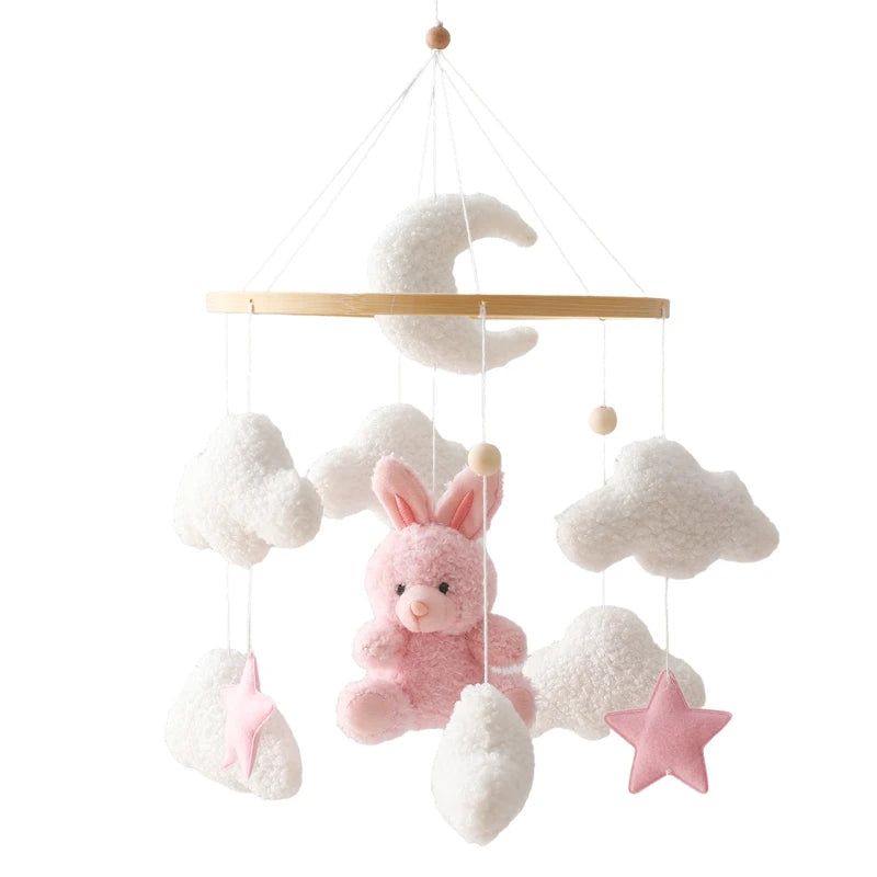 Hochet en bois pour bébé de 0 à 12 mois, Mobile sur le lit, boîte à musique pour nouveau-né, cloche de lit, support de jouets suspendu, jouets pour bébé, berceau et garçon -  Mon Jouet Montessori