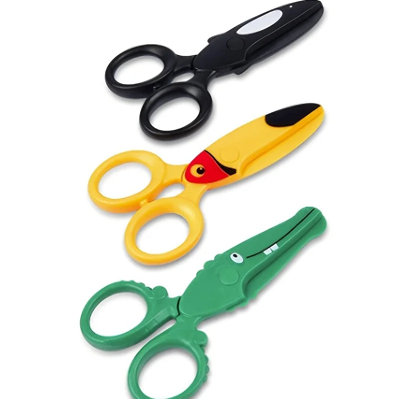 Preschool Training Scissors,Children Safety Pre-School Safety Scissors Art Craft Scissors -  Mon Jouet Montessori