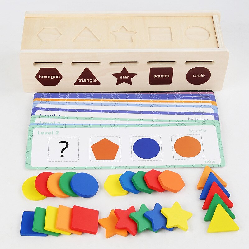 Première Boîte de Couleurs en Bois - activité sensorielle - jouet enfant  montessori