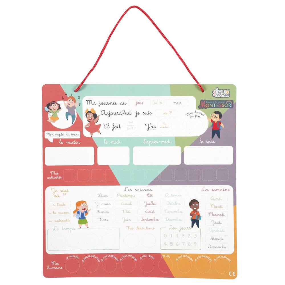Semainier Enfant — Jeu Je Comprends Ma Journée Montessori