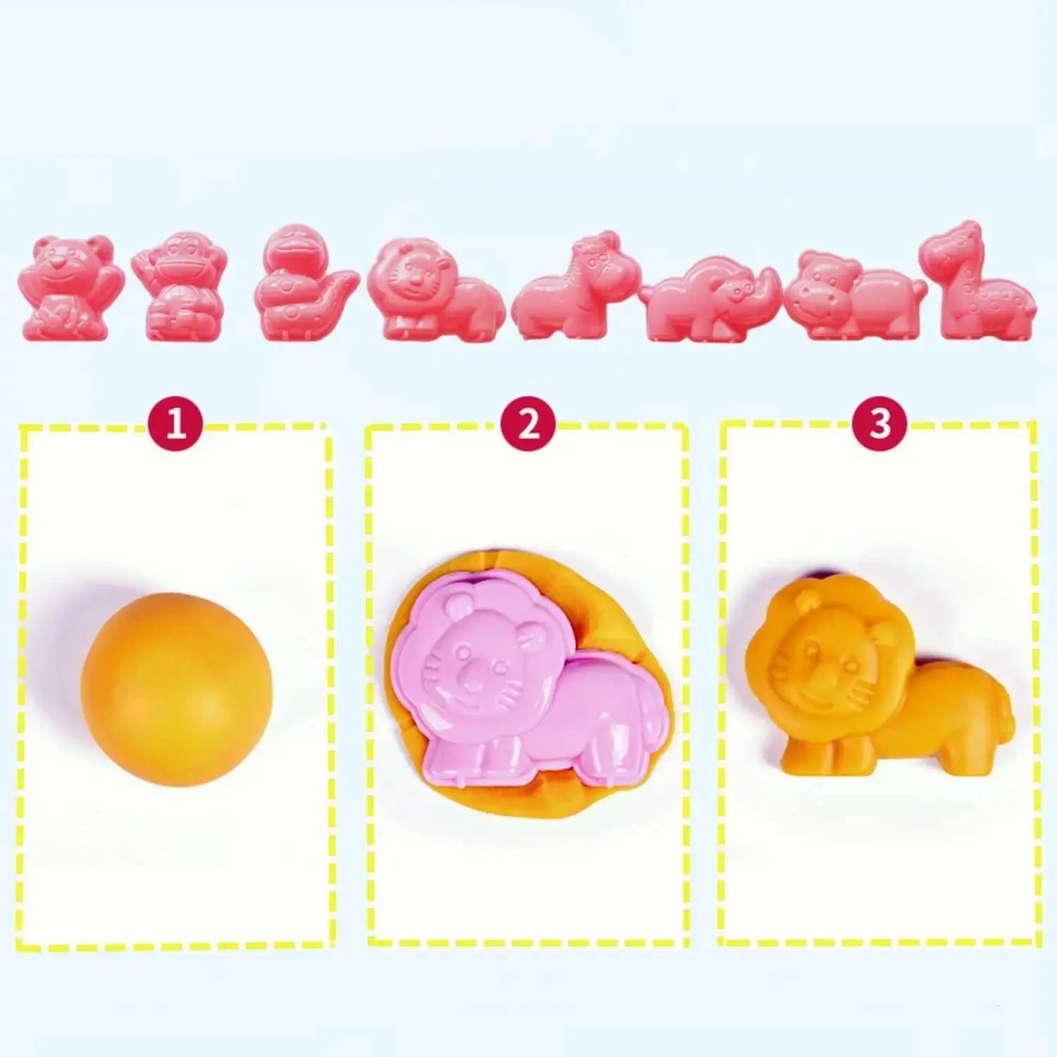 Yeahbo Modelling Clay for Kids, Air Dry Clay 32 Pieces Playdough Set with Polymer Clay Plasticine Moulds, Arts and Crafts -  Mon Jouet Montessori